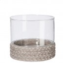 PHPH TRESSE CERAMIQUE GRIS 14X14X12CM