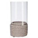 PHPH TRESSE CERAMIQUE GRIS 12X12X24CM