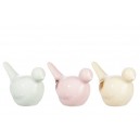 FIGURINE OISEAU CER MIX PAST 12X7X8 ASS3