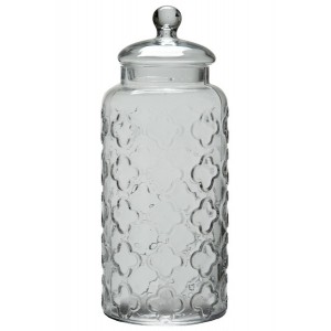 POT A PRO MOTIF FLEUR VER TR L 15X15X37CM