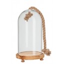 CLOCHE CORDE VE/BS TR/MAR M 19X19X34CM