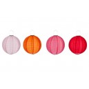 LAMPION LED SOL RO CL-F/OR/ROU M 25CM ASS4