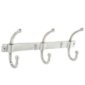 PORTEMANTEAU 3 CROCHET ARG ALU 44X9X20CM