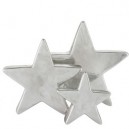 ETOILE PORCELAINE ARGENT LARGE 26X6X24CM