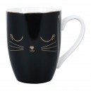 MUG COF MIAOU NOIR+DORE 35CL