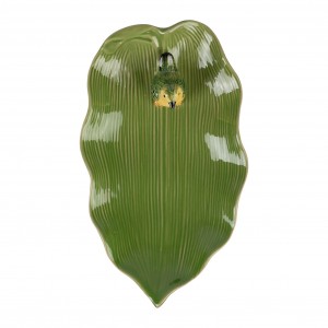 VIDE POCHE FEUILLE NOMADEA VERT 22.5X13.5X3.5CM