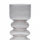 VASE ANIA GRIS D11.5XH27 VERRE