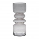 VASE ANIA GRIS D11.5XH27 VERRE