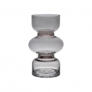 VASE ANIA GRIS D11XH18CM VERRE