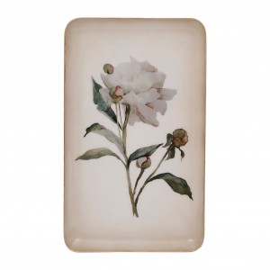 PLATEAU PIVOINE BLC+DORE 15X25