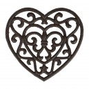 DESSOUS PLAT COEUR RHODONEA BRUN