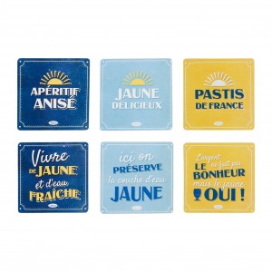 DESSOUS VERRE X6 PASTIS 9.5CM