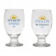 GOBELET X2 PASTIS BLEU+JAUNE 30CL-D8XH13.5CM VERRE