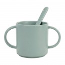 TASSE+CUILLER REVERIE SAUGE 25CL