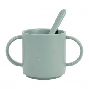 TASSE+CUILLER REVERIE SAUGE 25CL