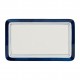 PLAT ETE A LA MER BLANC+BLEU 33X20CM PORCELAINE