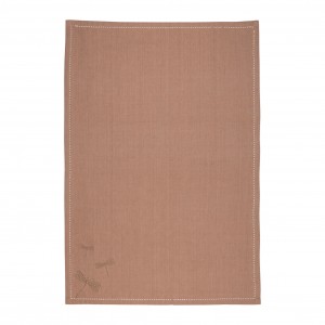 TORCHON SPLENDEUR ROSE 50X70CM COTON