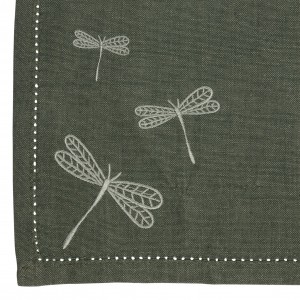 TORCHON SPLENDEUR VERT 50X70CM COTON