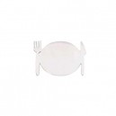 DESSOUS DE PLAT COUVERTS ALUMINIUM BROSSE 25X20CM 