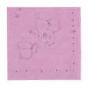 SERVIETTE PAPIER MACARON ROSE PAQUET DE 20/16X16CM
