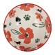 BOL FLEUR CHAMOUFLAGE ROUGE 30CL-D12.5XH6CM PORCELAINE