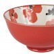 BOL FLEUR CHAMOUFLAGE ROUGE 30CL-D12.5XH6CM PORCELAINE