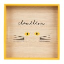 PLATEAU CHAMELEON GM CHAMOUFLAGE ORANGE 28X28X5 CM