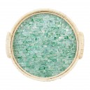 PLATEAU ROND MONARQUE VERT D30
