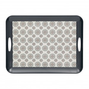 PLATEAU CRAZY NIGHT NOIR 46X34