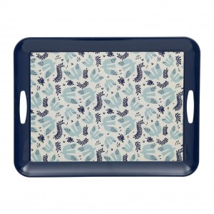 PLATEAU MAGIC BLUE BLANC 46X34