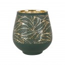 PHOTOPHORE FEUILLE VERT D9XH9