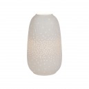 LAMPE ELLIPSE BLANC D14XH24CM